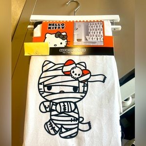 Hello kitty Halloween shower curtain